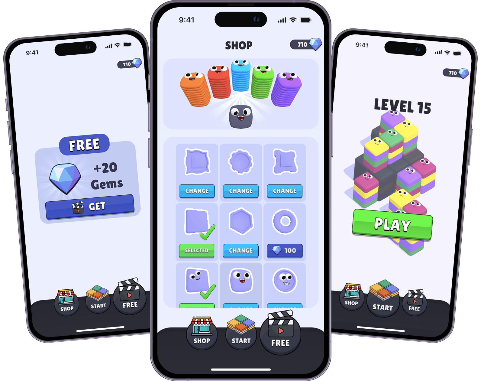 Jump Tiles на телефонах